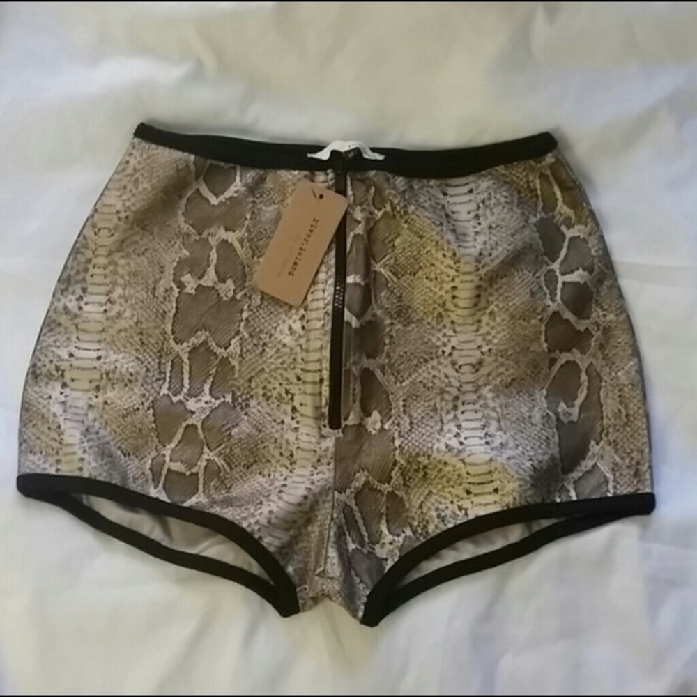 Snake Print Shorts